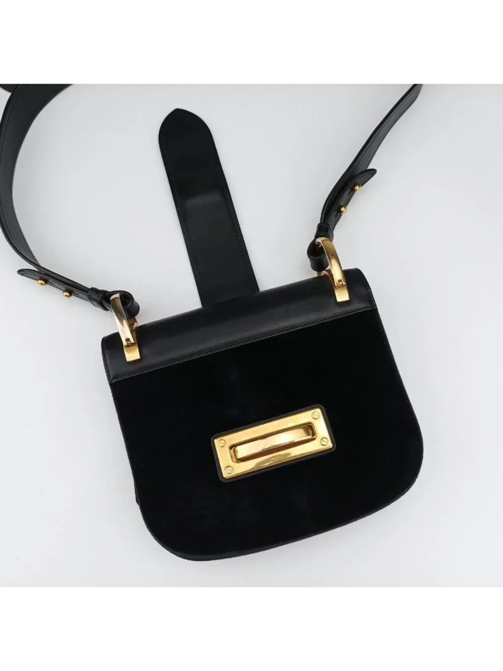 Prada Pioneer Black Leather 25 Shoulder